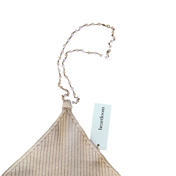 Heartloom Evereve Light pink halter with light pink beaded chain - Picture 4 of 9